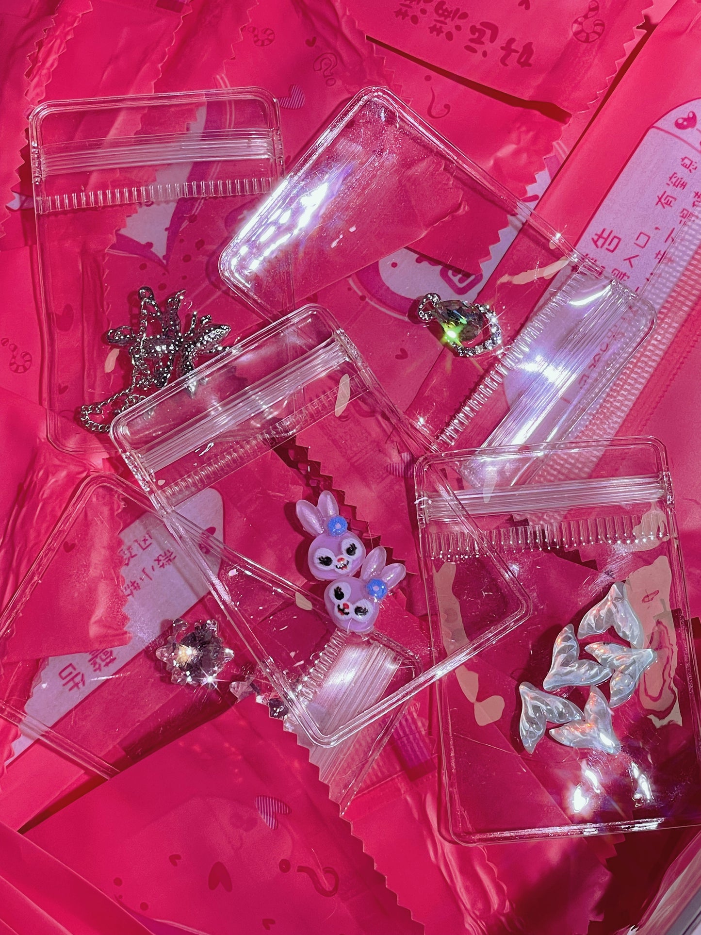 Light luxury manicure, surprise bag high diamond jewelry mixed Diamond Nail DIY series,open in the live🔥🔥🔥