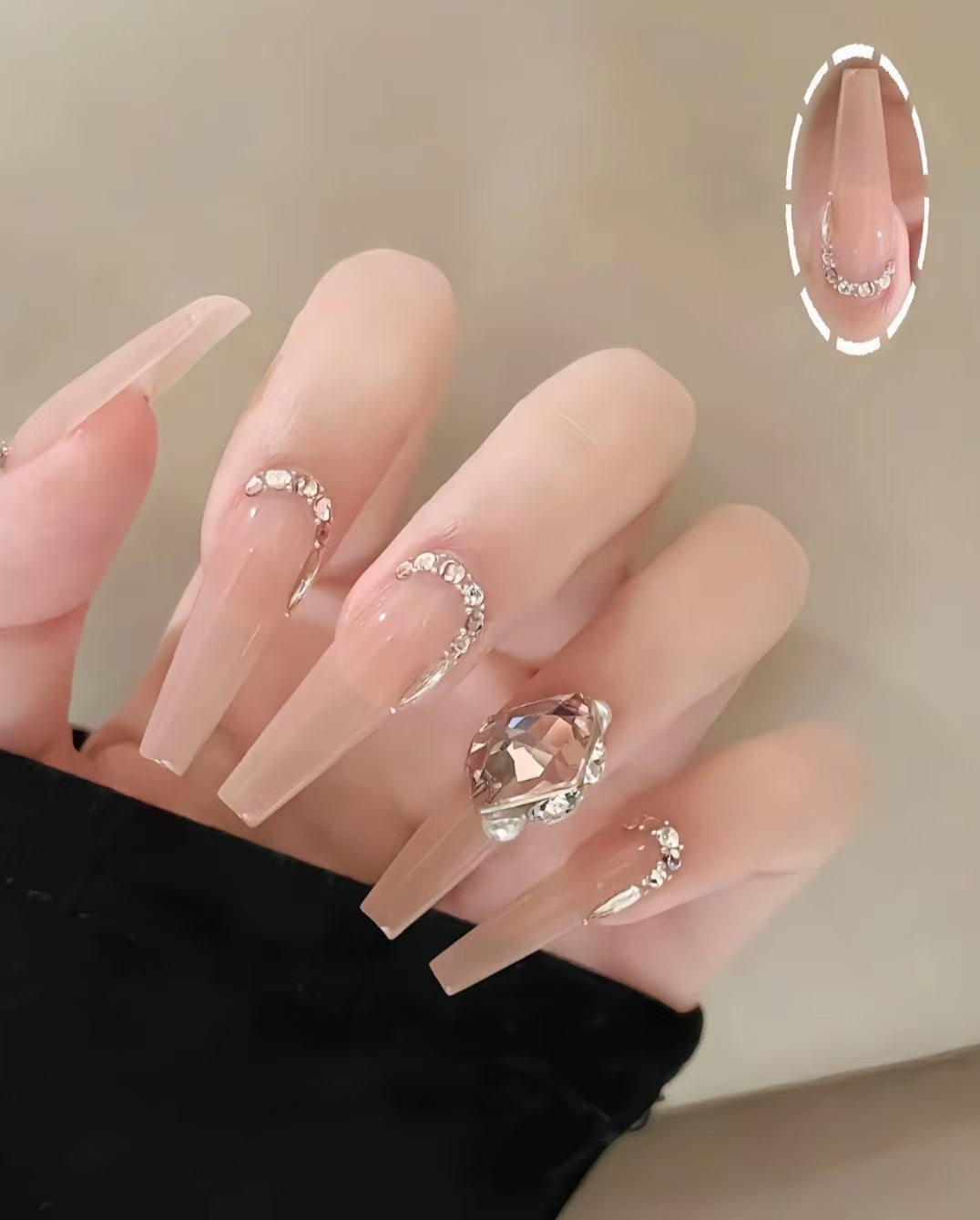 Light luxury manicure, surprise bag high diamond jewelry mixed Diamond Nail DIY series,open in the live🔥🔥🔥