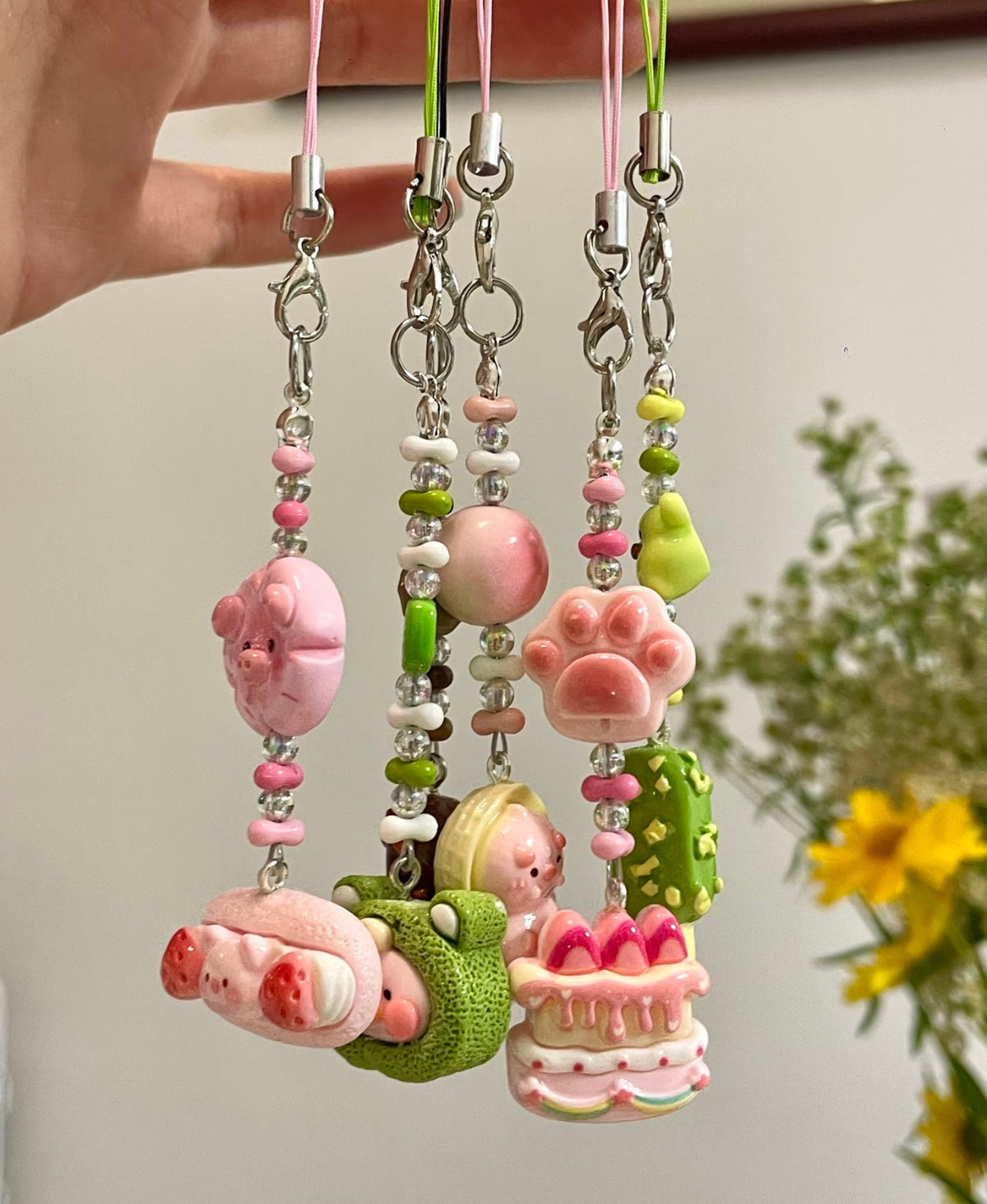 Diy handmade phone charm
